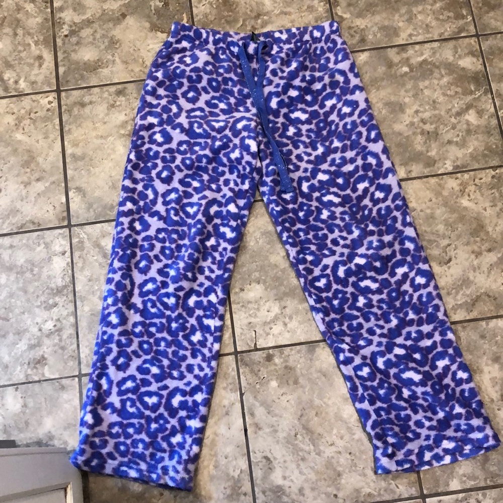 Purple leopard pj pants